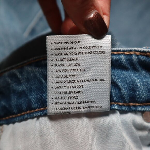 Kancan Marley High Rise Slim Straight Jeans Women 9/28 Blue Work Casual Chic Mod - Picture 7 of 16